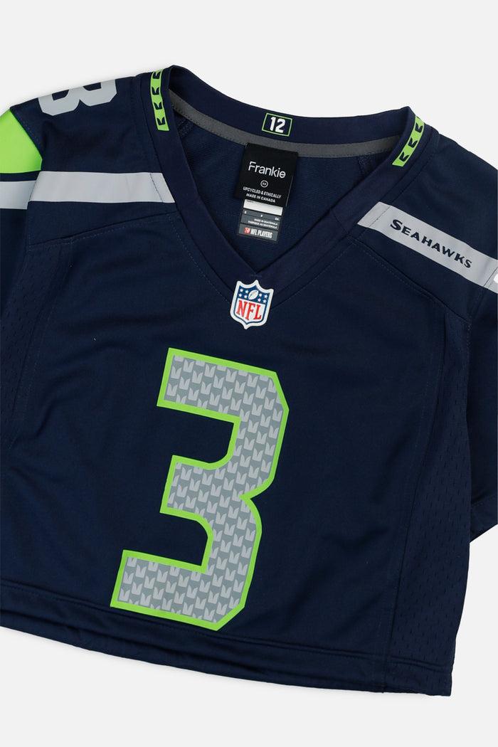 Frankie Rework Crop Seattle Seahawks NFL Jersey - XS