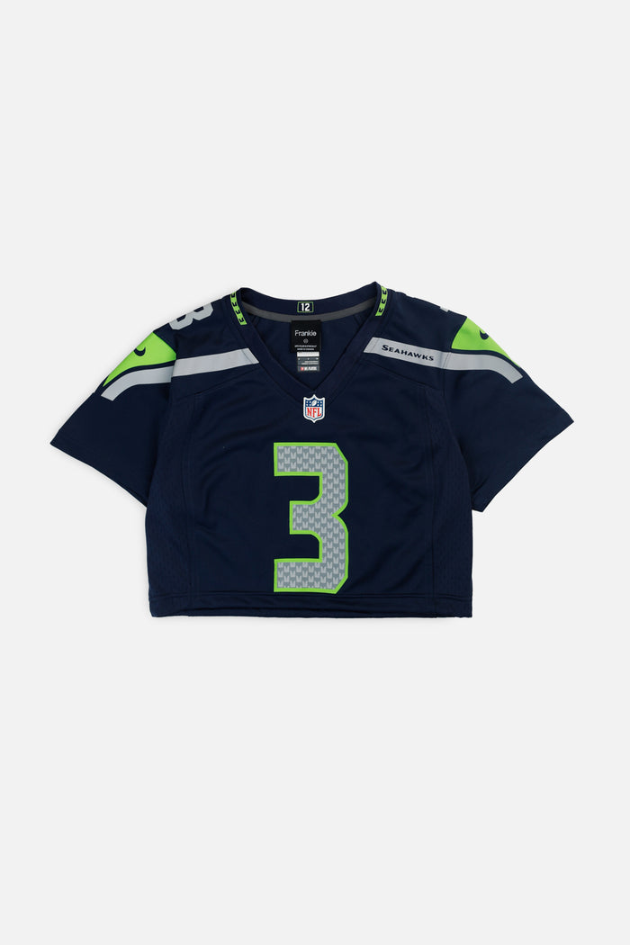 frankie Rework Crop Seattle Seahawks NFL Jersey - XS