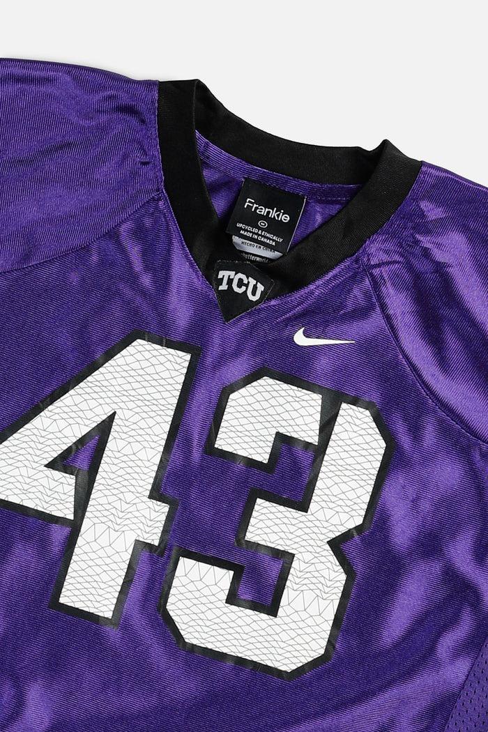 Frankie Rework Crop TCU Horned Frogs NCAA Jersey - M