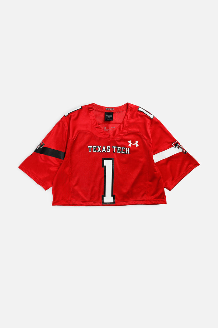 frankie Rework Crop Texas Tech NCAA Jersey - XL