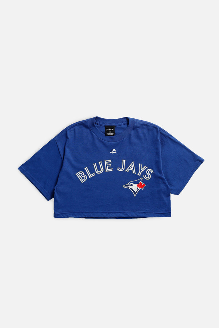 frankie Rework Crop Toronto Blue Jays MLB Tee - S