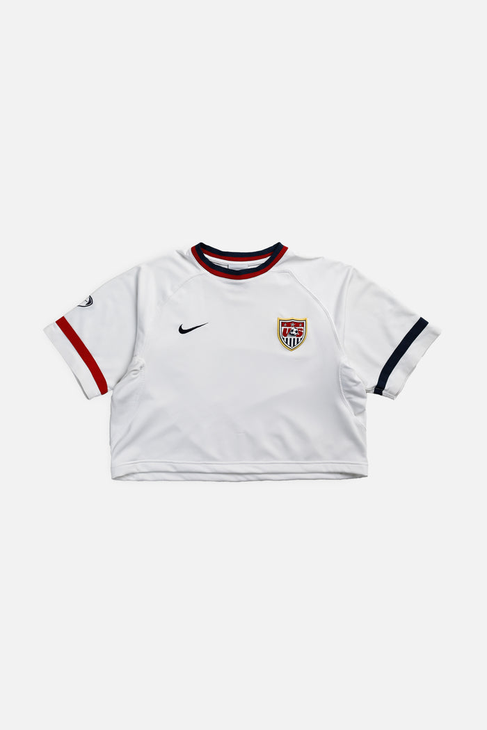 frankie Rework Crop USA Soccer Jersey - XL