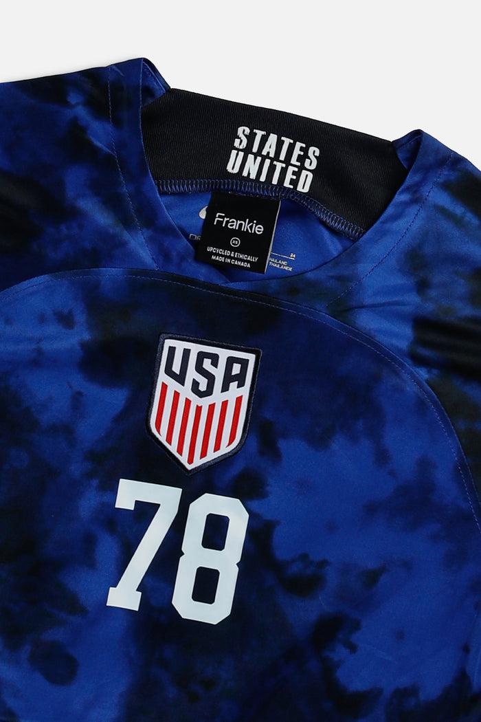 Frankie Rework Crop USA Soccer Jersey - XS