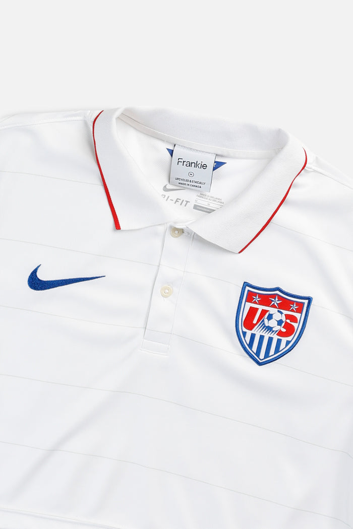 Frankie Rework Crop USA Soccer Jersey - XS M
