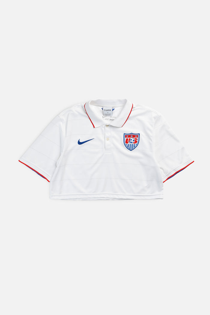 frankie Rework Crop USA Soccer Jersey - XS M