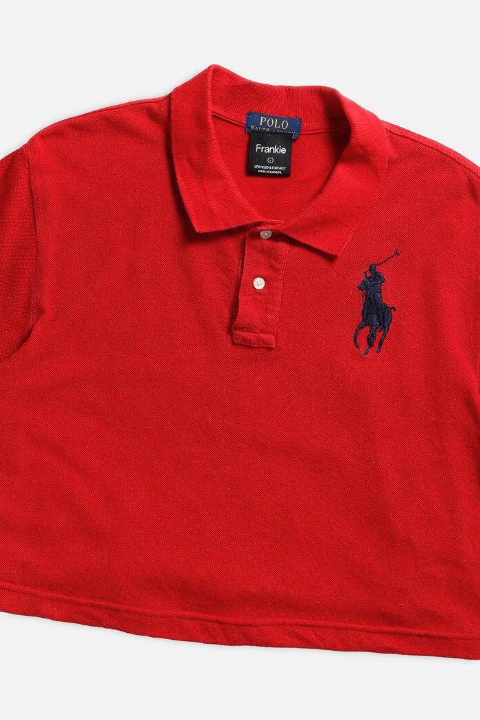 Frankie Rework Cropped Rugby Shirt - L