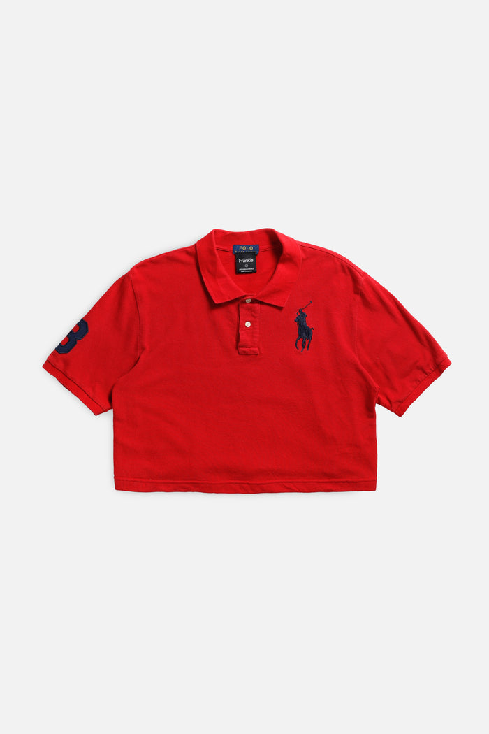 frankie Rework Cropped Rugby Shirt - L