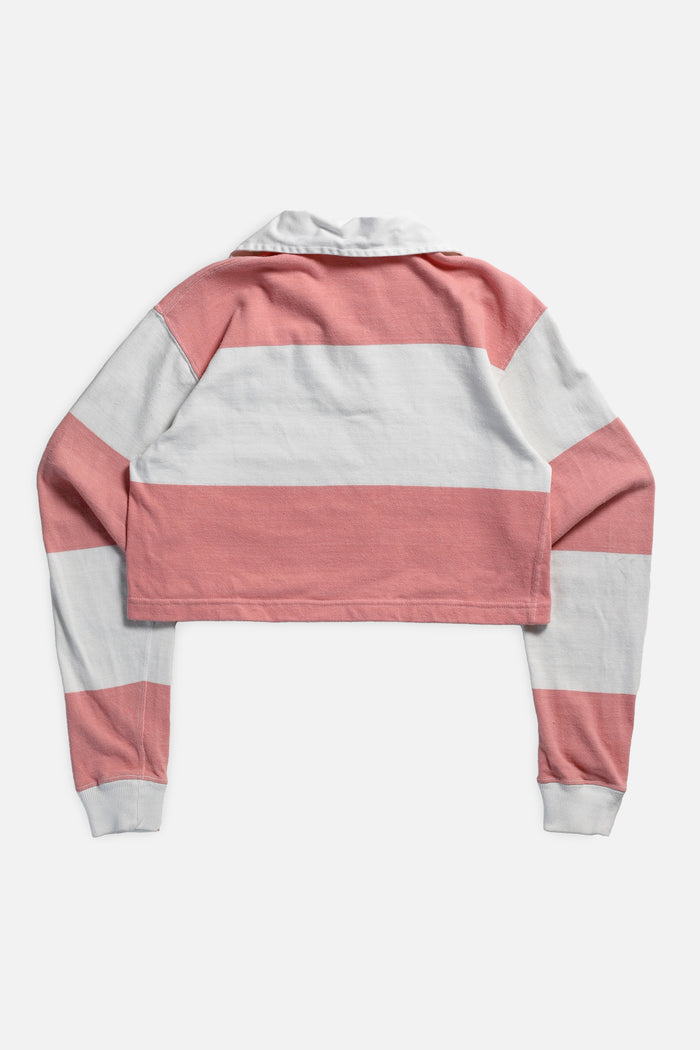 Frankie Rework Cropped Rugby Shirt - S
