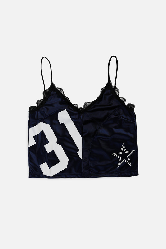 frankie Rework Dallas Cowboys Lace Tank - L