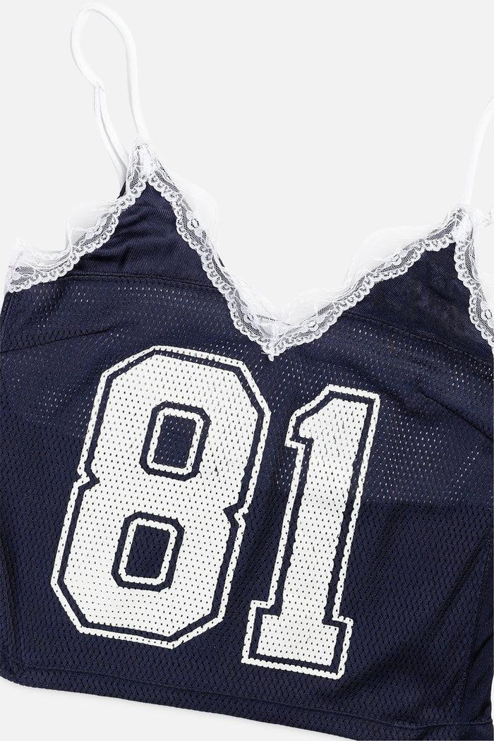 Frankie Rework Dallas Cowboys Lace Tank - S