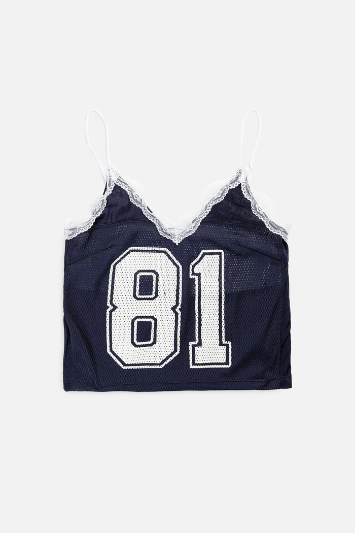 frankie Rework Dallas Cowboys Lace Tank - S