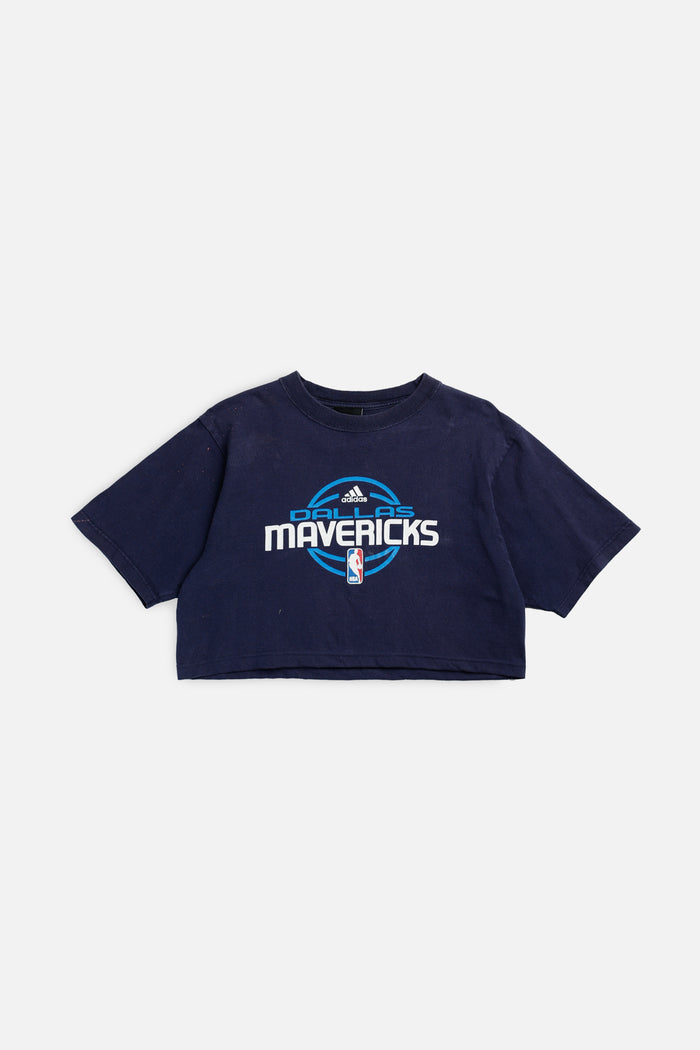 frankie Rework Dallas Mavericks NBA Crop Tee - S