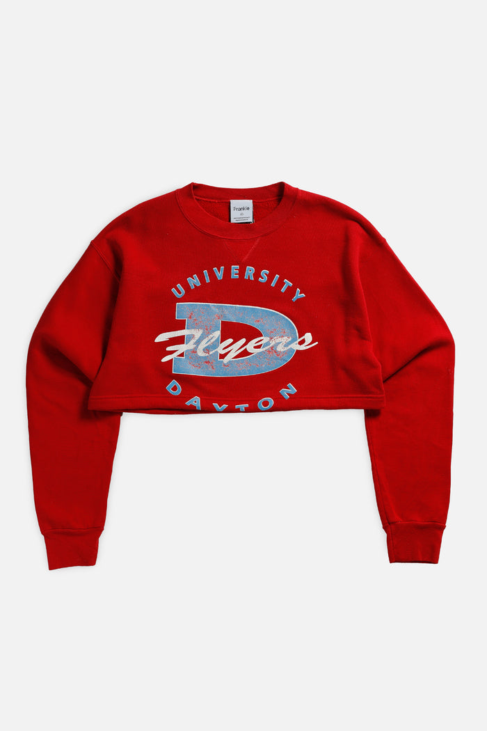 frankie Rework Dayton University Crop Sweatshirt - M