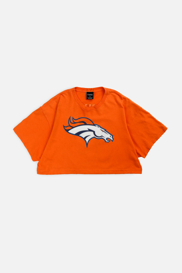 frankie Rework Denver Broncos NFL Crop Tee - XL