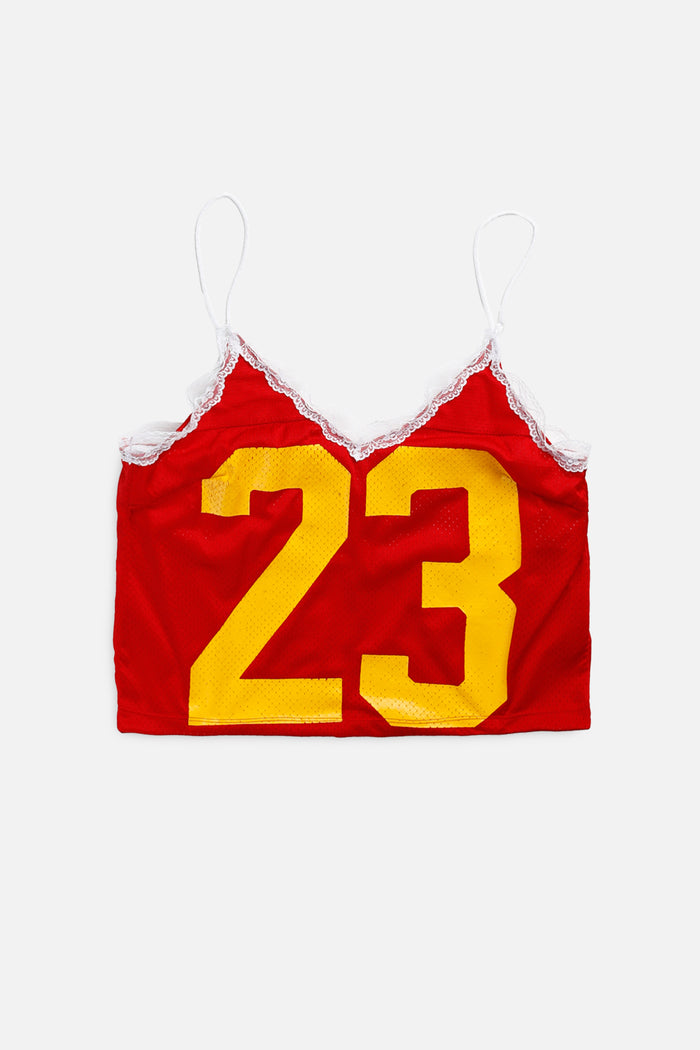 frankie Rework Football Lace Tank - L