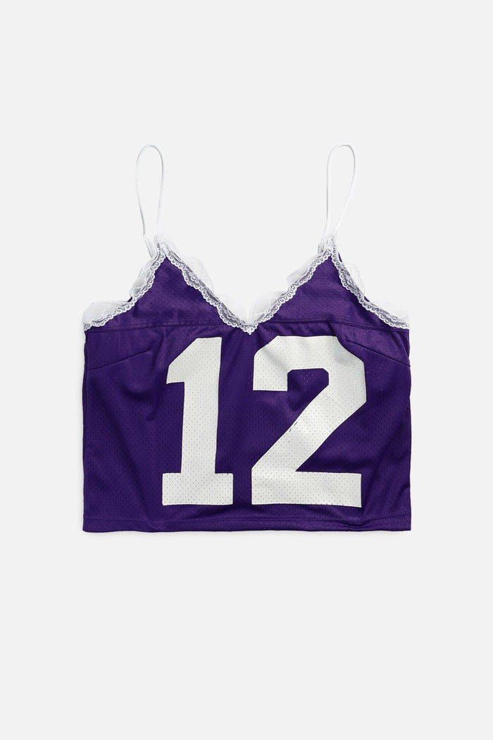 frankie Rework Football Lace Tank - L