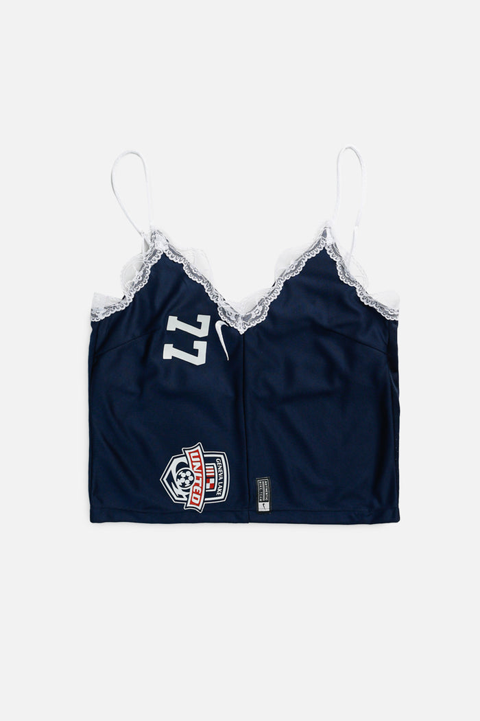 frankie Rework Geneva Lake Soccer Lace Tank - XS