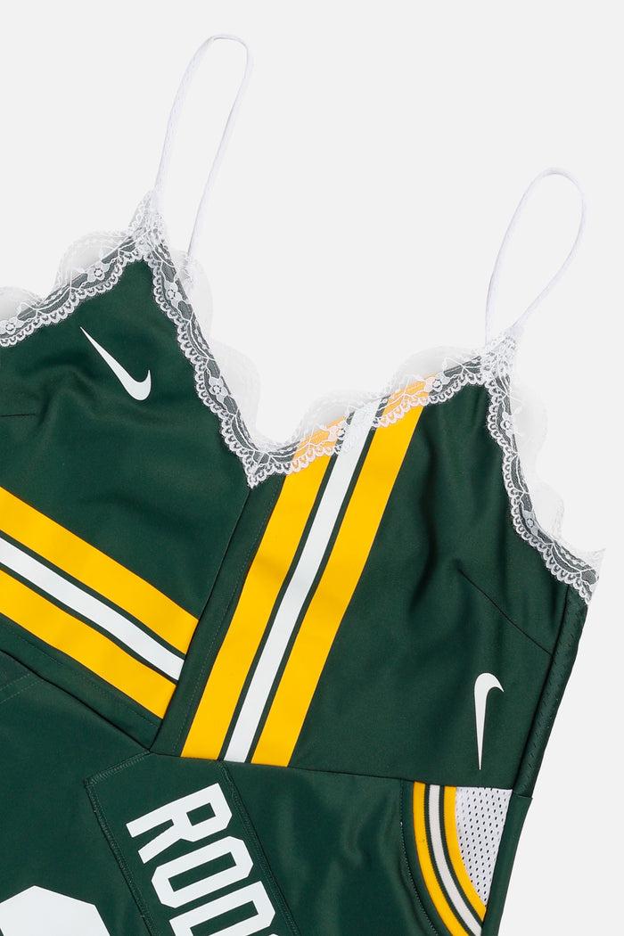 Frankie Rework Green Bay Packers NFL Lace Dress - L