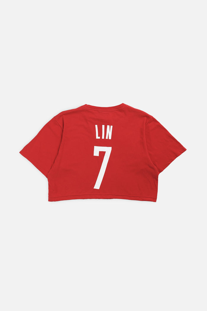 Frankie Rework Houston Rockets NBA Crop Tee - S