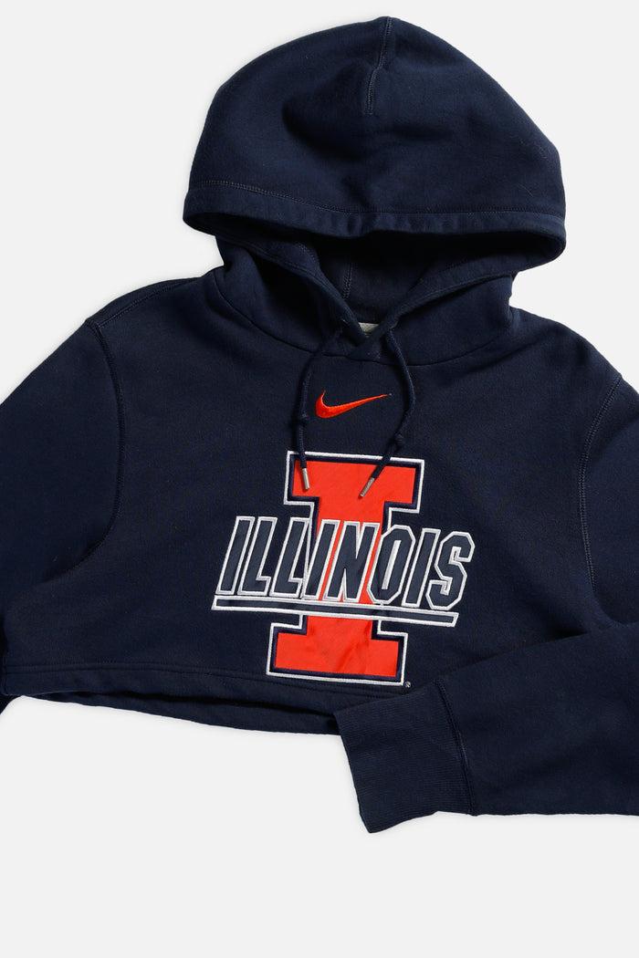 Frankie Rework Illinois Varsity Crop Sweatshirt - S