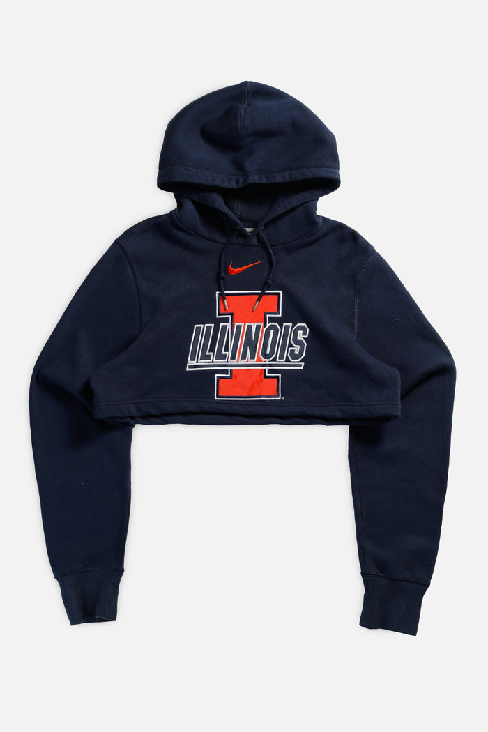 frankie Rework Illinois Varsity Crop Sweatshirt - S