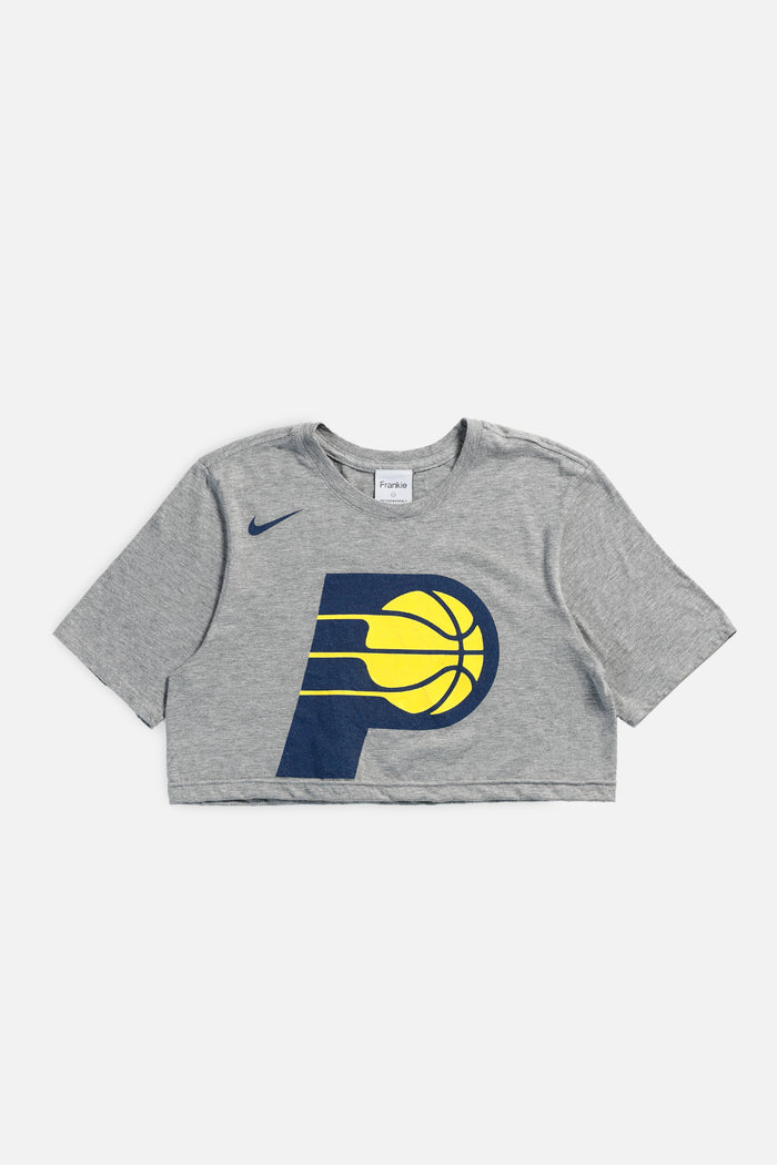 frankie Rework Indiana Pacers Crop Tee - XS