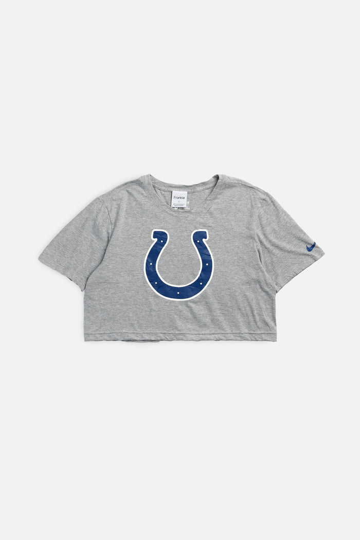frankie Rework Indianapolis Colts NFL Crop Tee - S