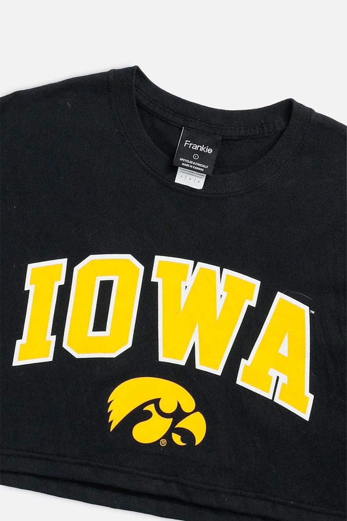 Frankie Rework Iowa Hawkeyes NCAA Crop Tee - L
