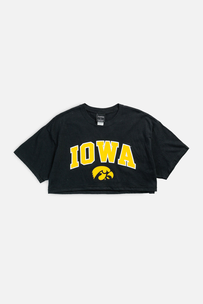frankie Rework Iowa Hawkeyes NCAA Crop Tee - L