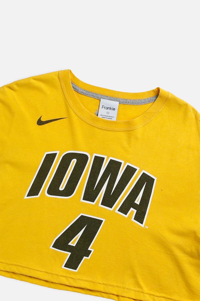 Frankie Rework Iowa Hawkeyes NCAA Crop Tee - XL