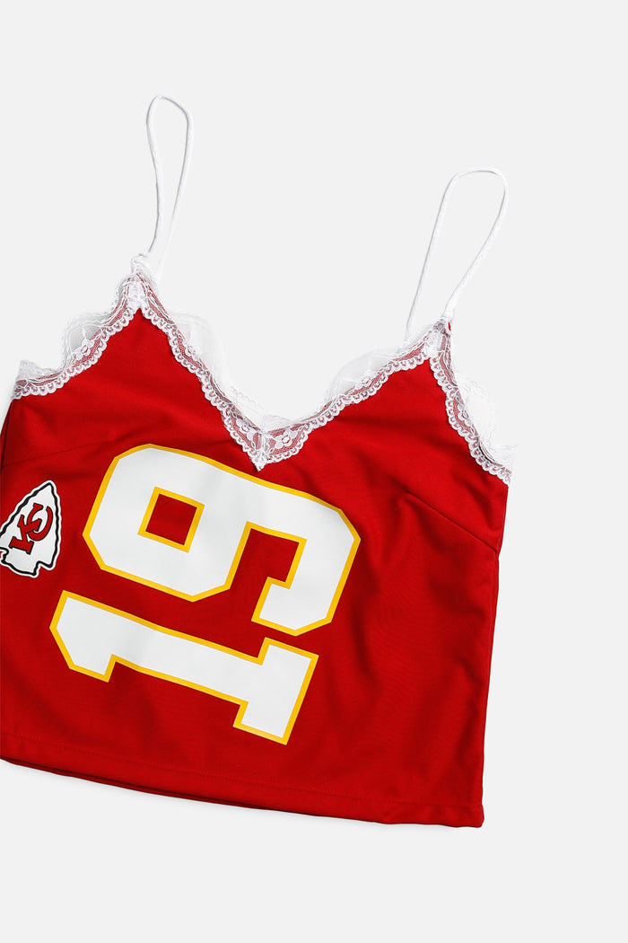 Frankie Rework Kansas City Chiefs Lace Tank - M