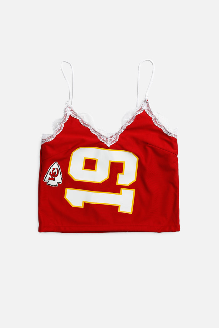 frankie Rework Kansas City Chiefs Lace Tank - M