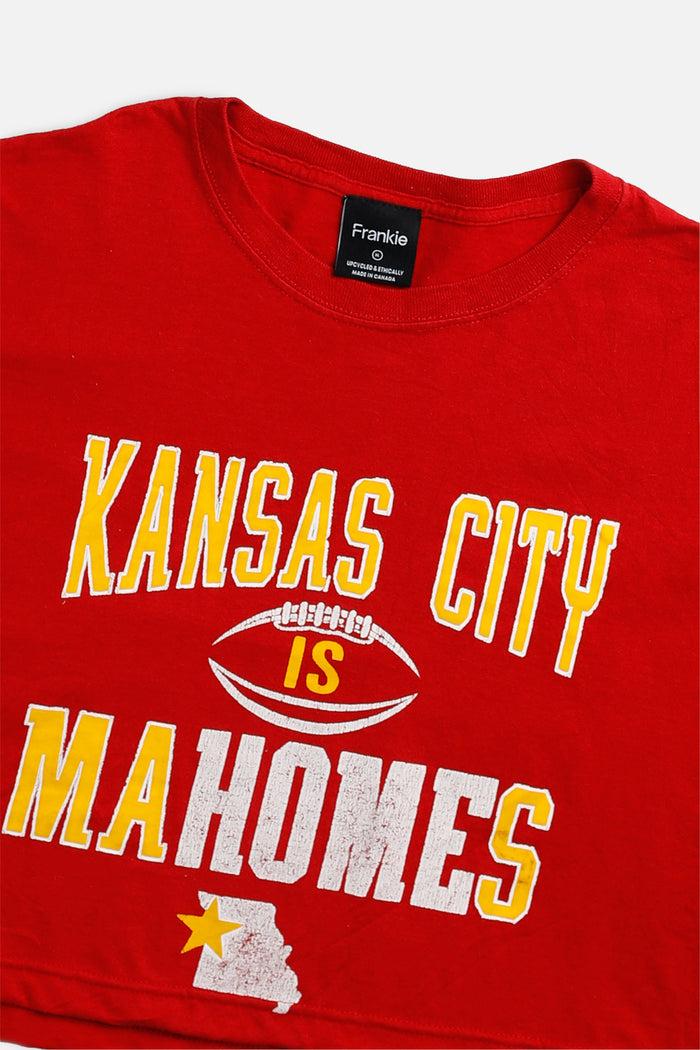 Frankie Rework Kansas City Chiefs NFL Crop Tee - XL