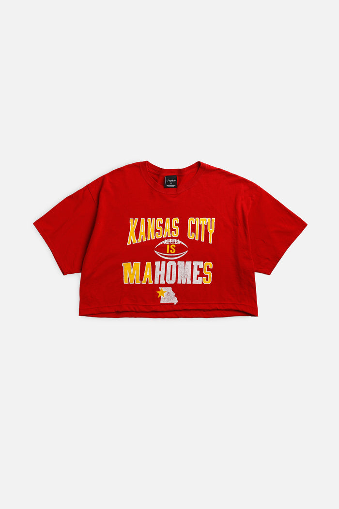 frankie Rework Kansas City Chiefs NFL Crop Tee - XL