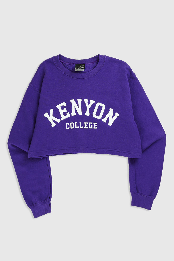 frankie Rework Kenyon College Crop Sweatshirt - M