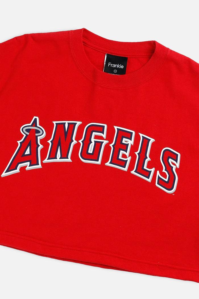 Frankie Rework LA Angels MLB Crop Tee - S