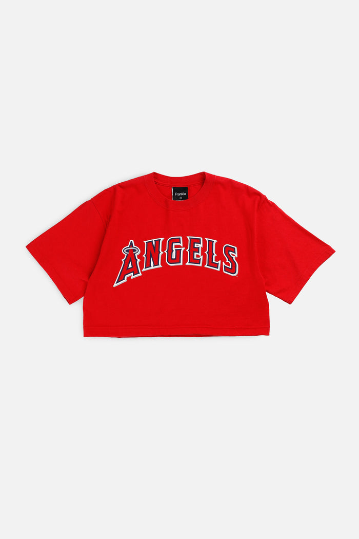 frankie Rework LA Angels MLB Crop Tee - S