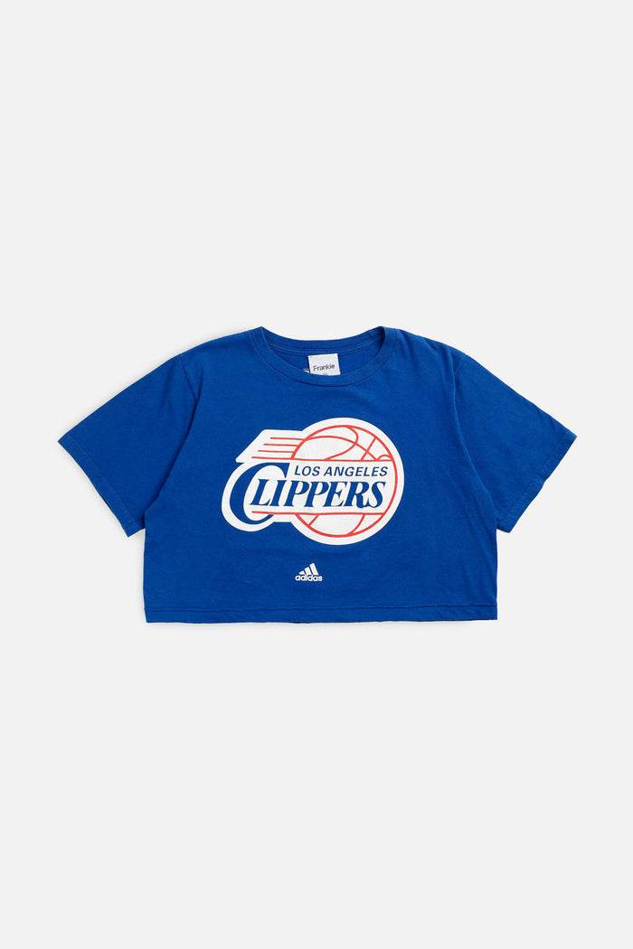 frankie Rework LA Clippers NBA Crop Tee - XS