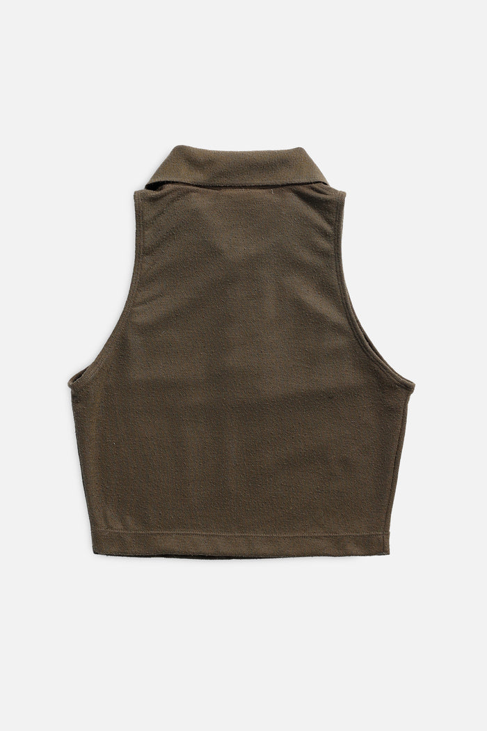 Frankie Rework Lacoste Collared Tank - M