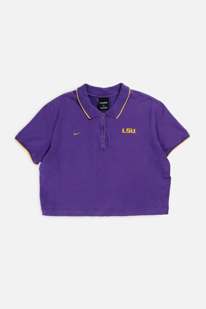 frankie Rework LSU Nike Collared Tee - L