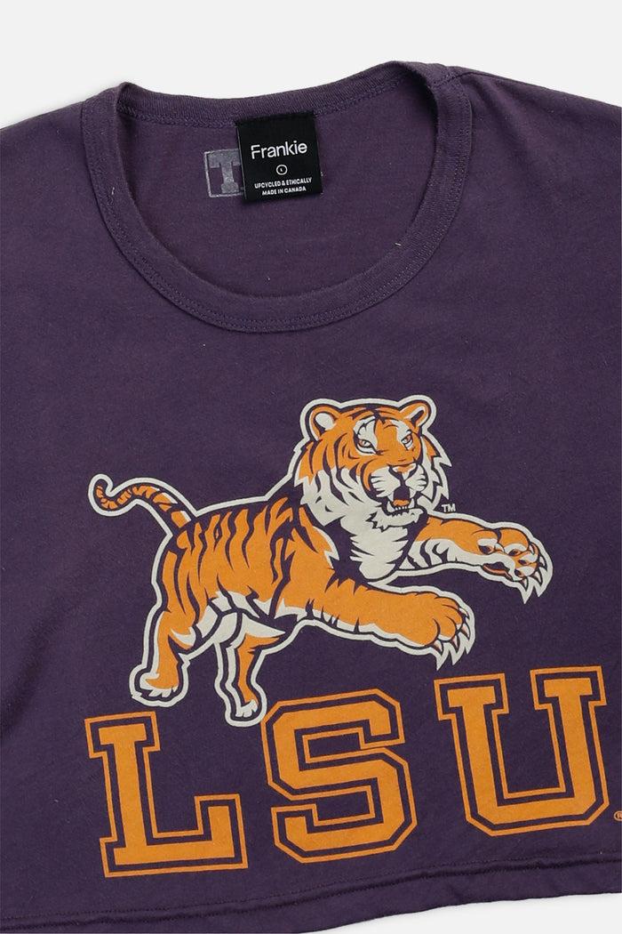 Frankie Rework LSU Tigers Crop Tee - L