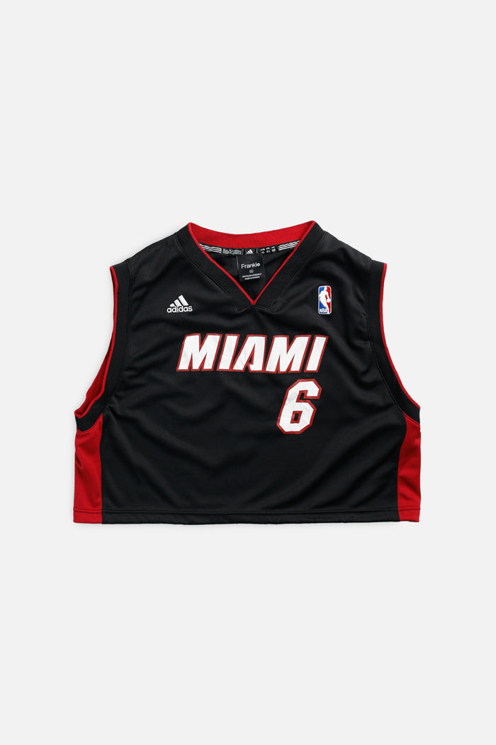frankie Rework Miami Heat NBA Crop Jersey - M