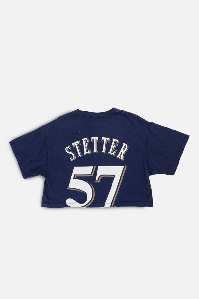 Frankie Rework Milwaukee Brewers MLB Crop Tee - S