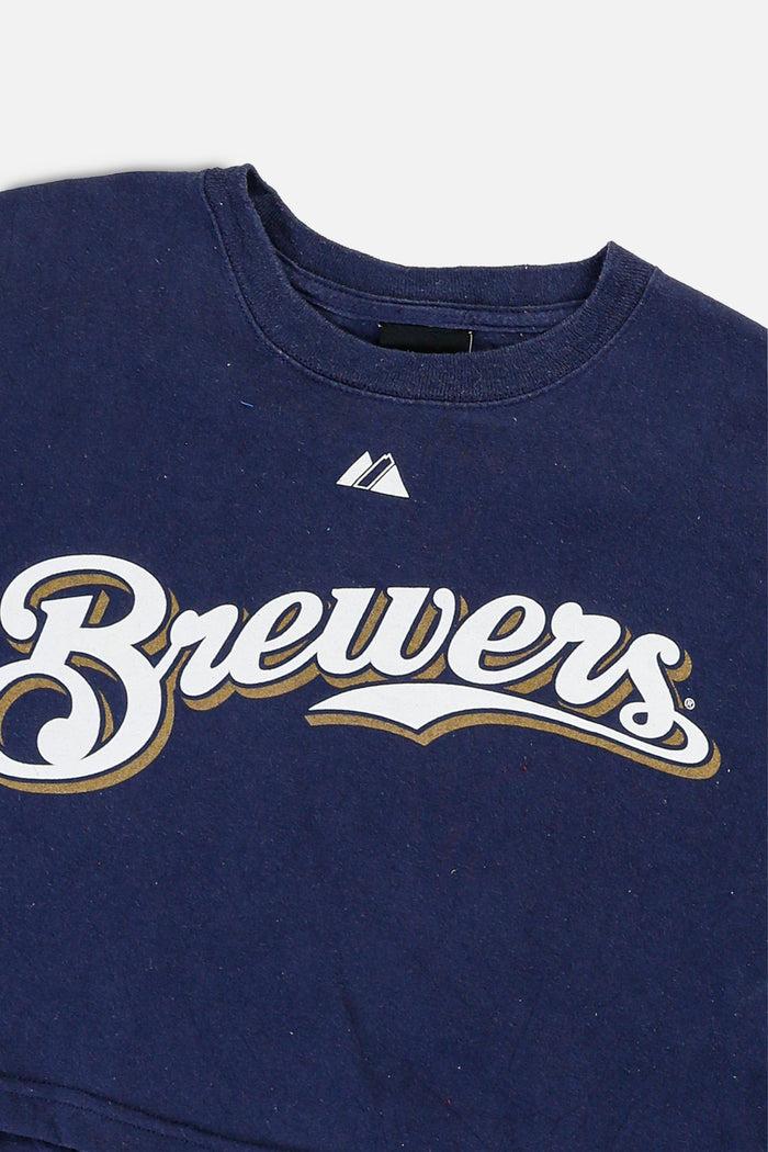 Frankie Rework Milwaukee Brewers MLB Crop Tee - S