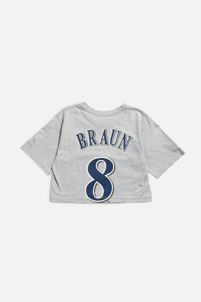 Frankie Rework Milwaukee Brewers MLB Crop Tee - XS