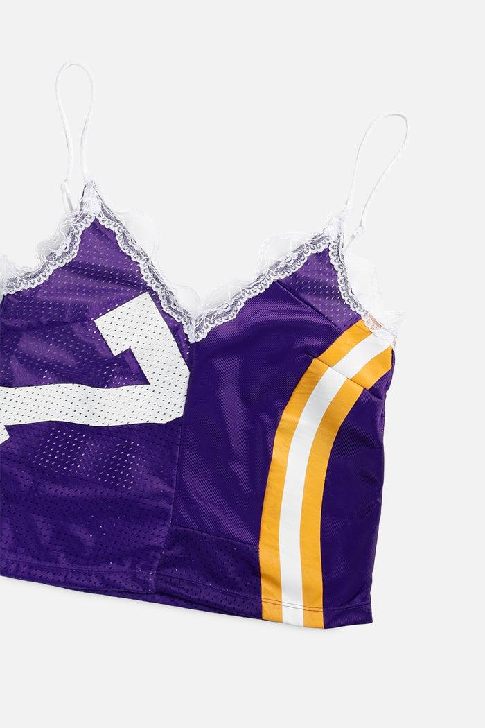 Frankie Rework Minnesota Vikings Lace Tank - XS