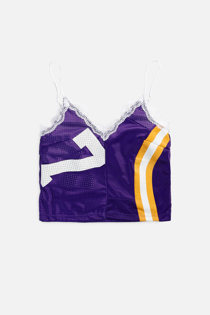 frankie Rework Minnesota Vikings Lace Tank - XS