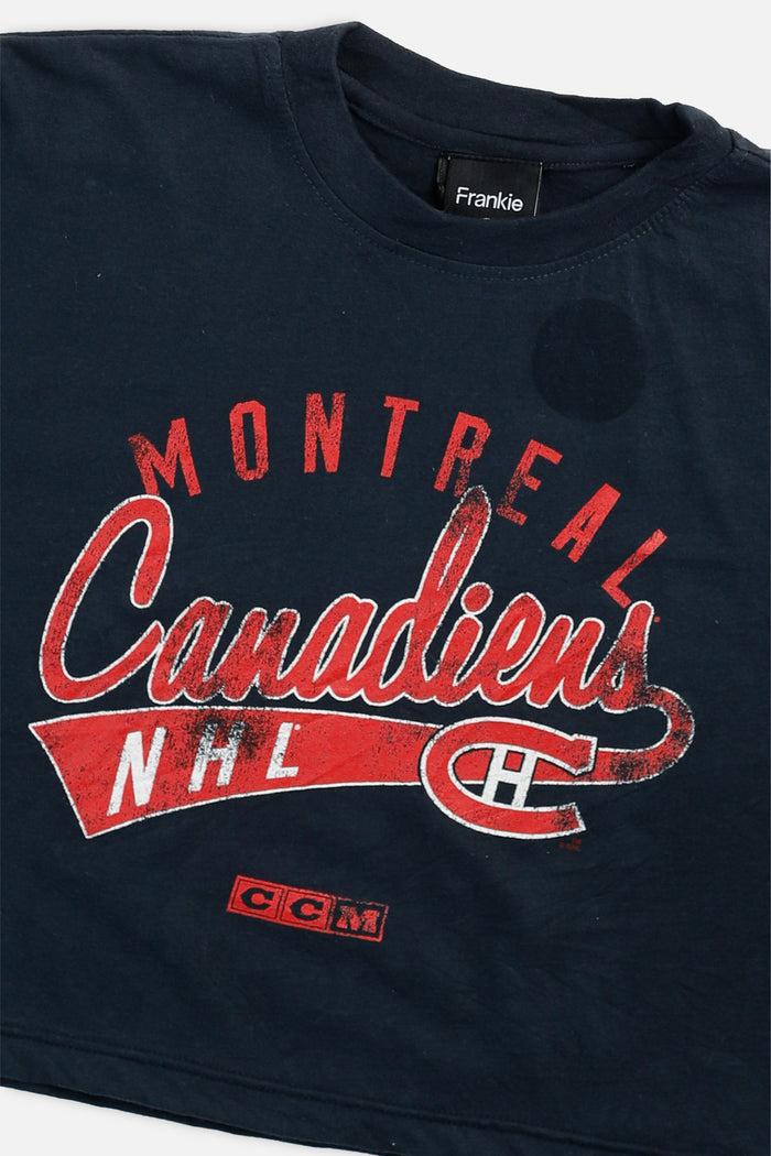 Frankie Rework Montreal Canadiens NHL Crop Tee - L