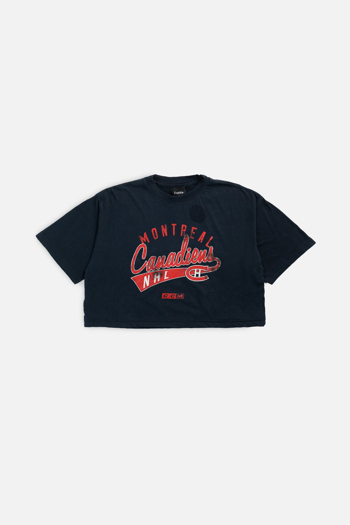 frankie Rework Montreal Canadiens NHL Crop Tee - L