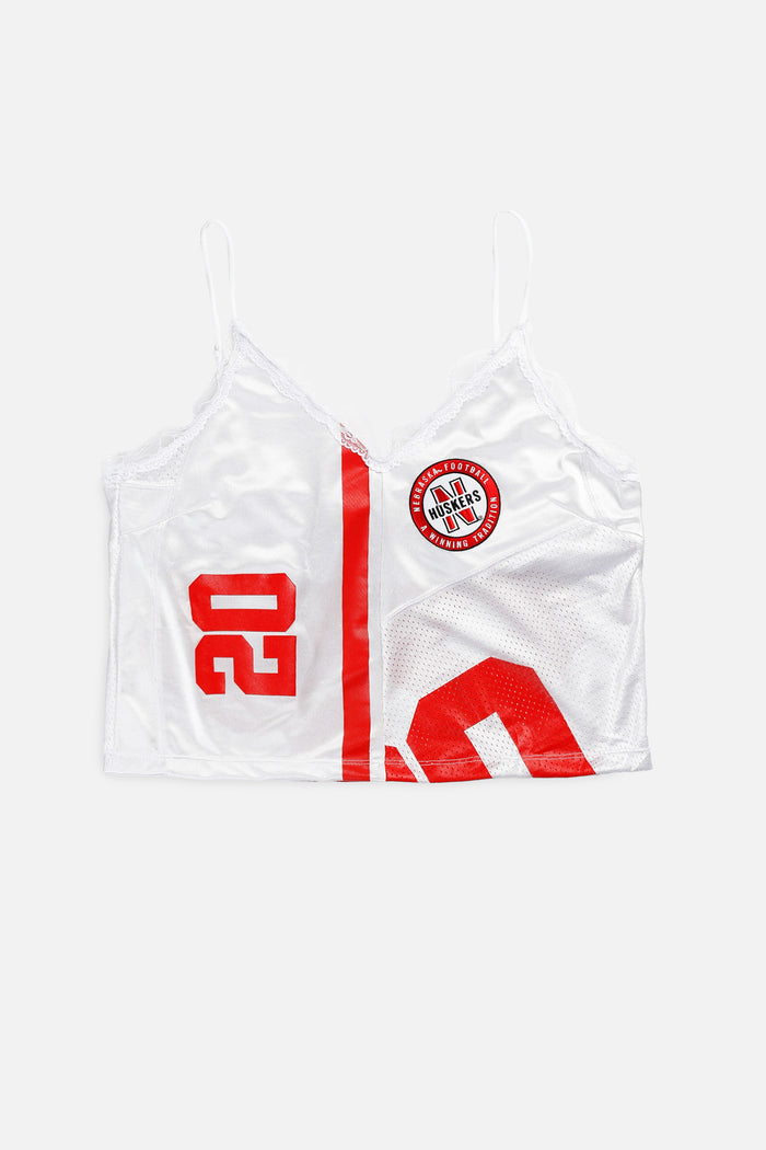frankie Rework Nebraska Cornhuskers Lace Tank - XL